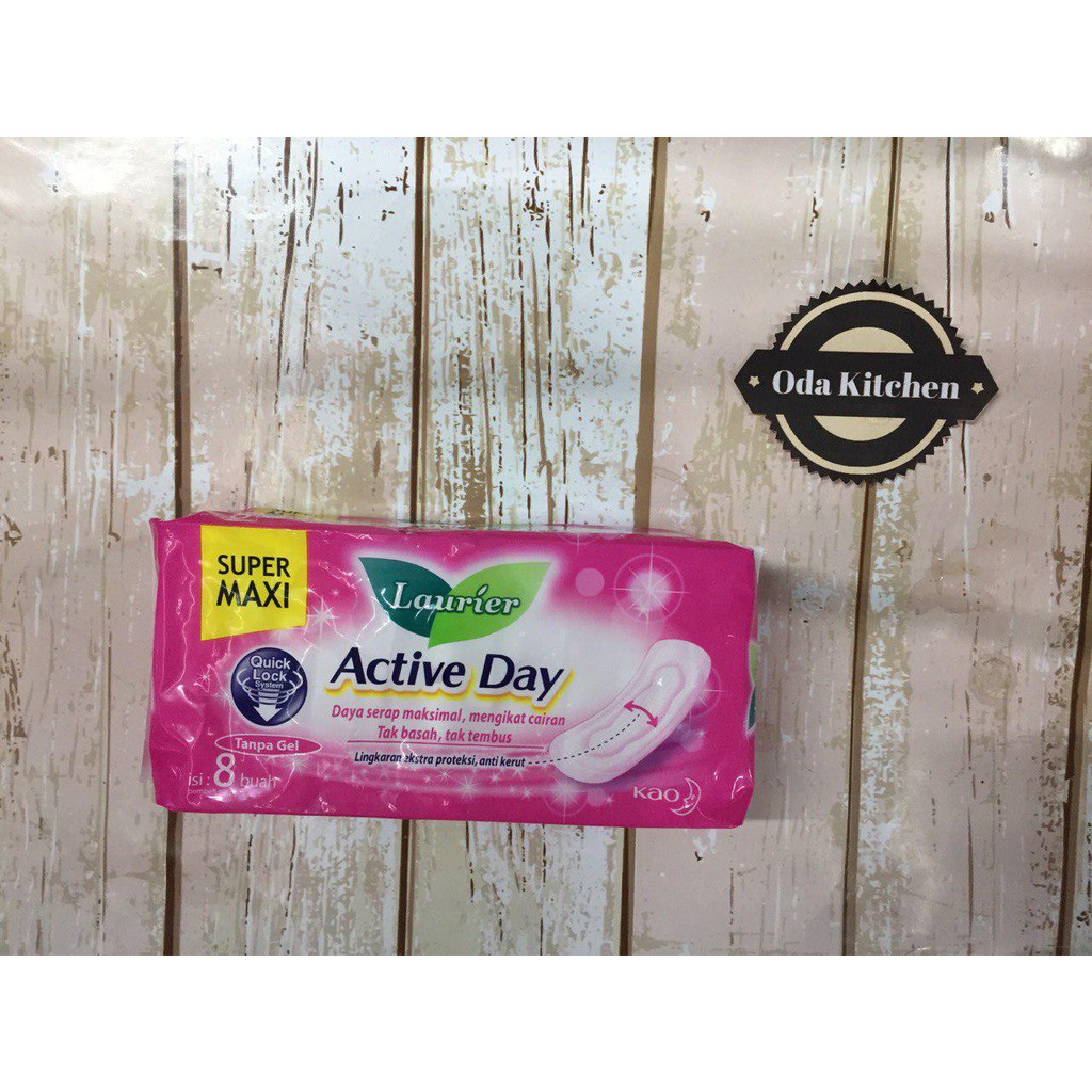 LAURIER ACTIVE DAY SUPER MAXI ISI 8 BUAH