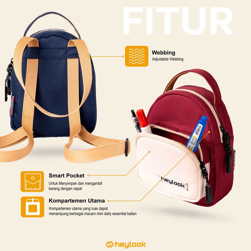 Tas Punggung Mini Wanita Tas Ransel Kekinian Backpack Kecil Ransel Korean Style Tas Kasual Keren Multifungsi Bisa Selempang Slingbag Bahu