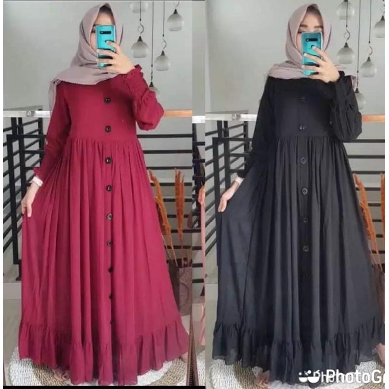 Gamis polos alesha