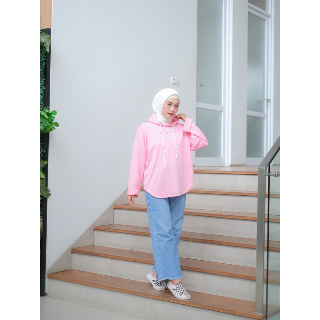 Promo Baju atasan wanita terbaru Sweater Wanita Hoodie DEZE OVERSIZE