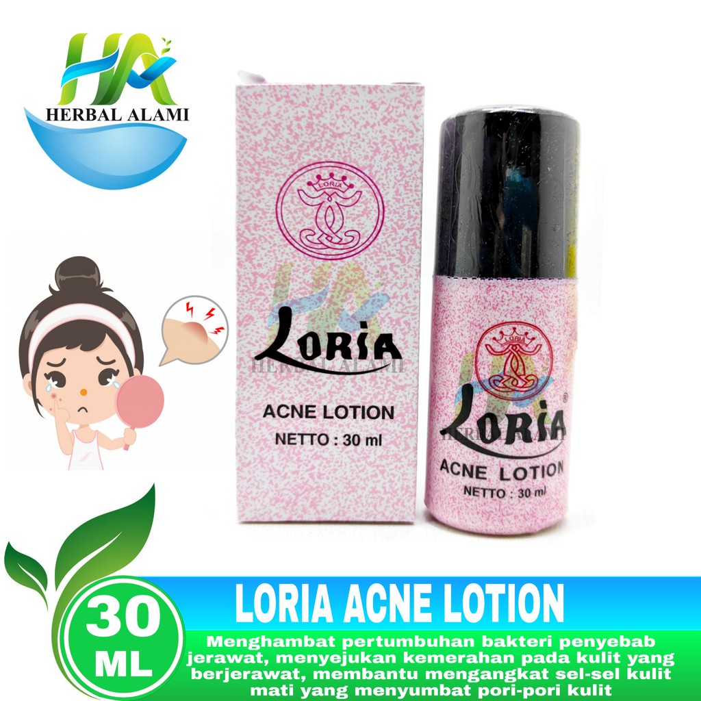 Loria Acne Lotion 30ml - obat jerawat