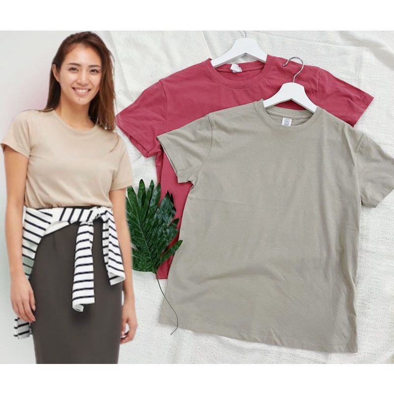 Basic short sleeve T shirt women