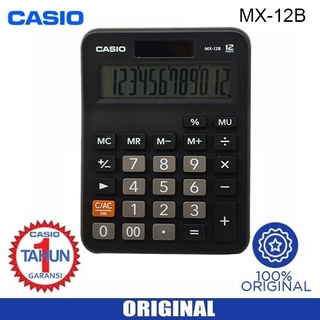 Kalkulator Casio MX-12B Original Garansi - Calculator Desktop MX 12 B Meja Kantor