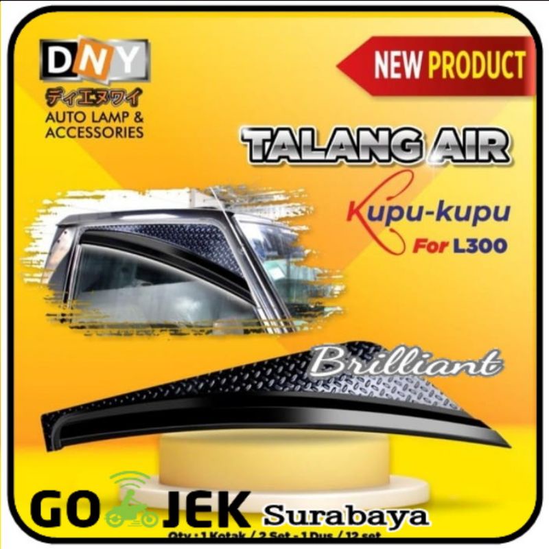 Talang Air 2 Pintu - Dny Kupu Lebar Exclusive - L300 / Colt Diesel PS100 / Ragasa PS135 / Grand Max / Carry New 2019 / Traga