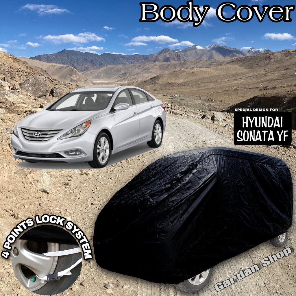 Sarung Mobil HYUNDAI SONATA YF Hitam POLOS Body Cover Hyundai Sonata Yf Full Black