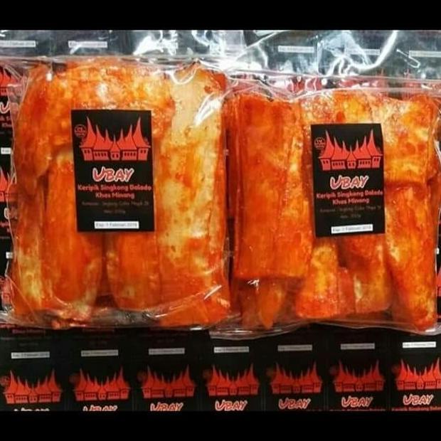

Big Sale kripik sanjay/kripik minang/kripik singkong pedes Big Sale
