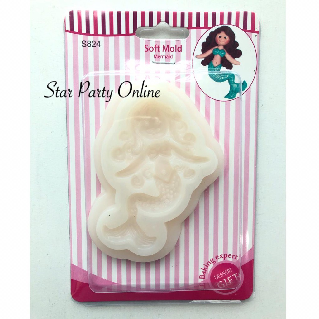 Cetakan Fondant Ekor Mermaid /Silicon Fondant Mould /Cetakan Kue /Cetakan Roti /Cetakan coklat