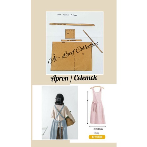 pola instan / pola jiplak APRON / CELEMEK