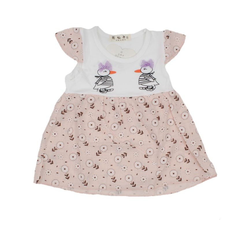 DRESS FASHIOK BAJU ANAK PEREMPUAN MOTIF SNOW 1-2 TAHUN NEW