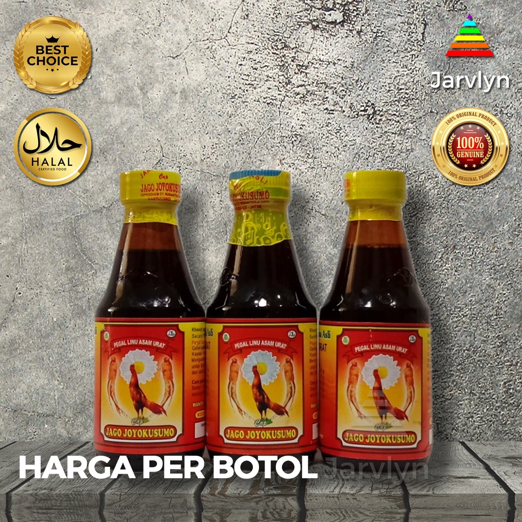 

JAMU JAGO JOYOKUSUMO KECIL 150 ML JAGO JOYO KUSUMO JAMU ENCOK PEGAL LINU REMATIK LETIH LESU ASAM URAT NYERI SENDI NYERI BADAN NYERI TULANG LUTUT JAMU PENYEHAT BADAN PENAMBAH BERAT BADAN NAFSU MAKAN JAMU JAWA ASLI CAP JAGO JOYOKUSUMO ORI BERANDA JARVLYN