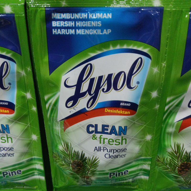 Lysol Disinfectan 30ml isi 12 shaset