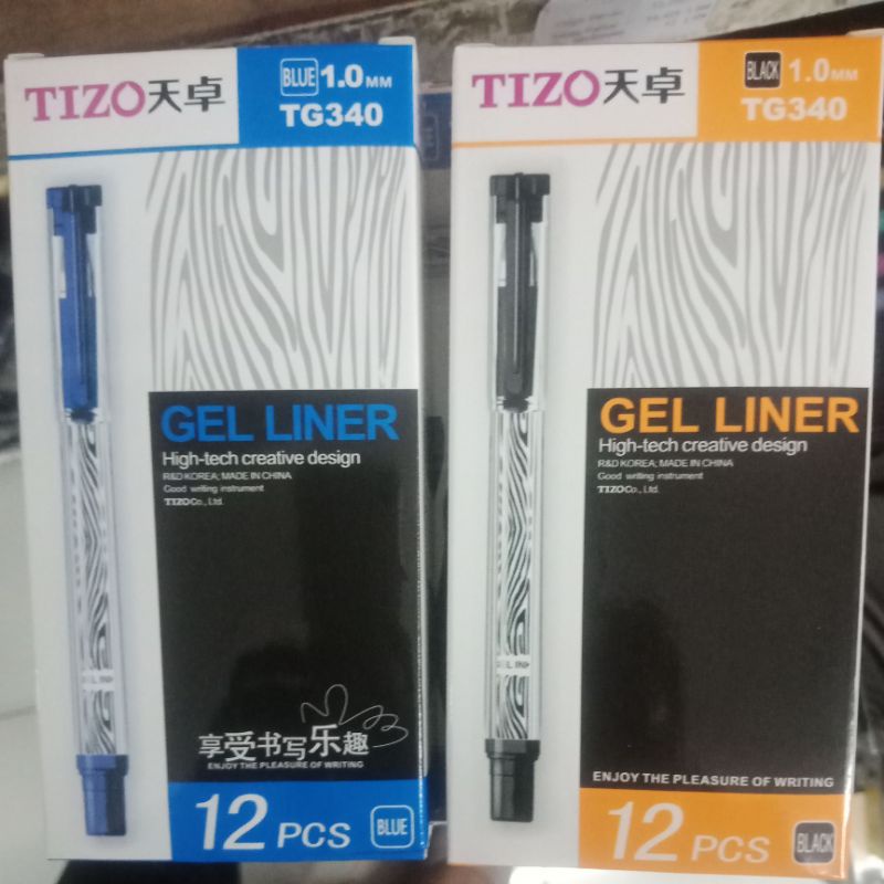 

Bulpen Gel Liner Tizo TG-340 Hitam/Biru