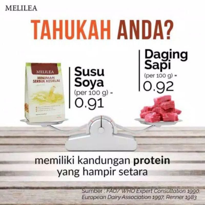 Soya Melilea Susu Kedelai Organik 500gr Kemasan Baru