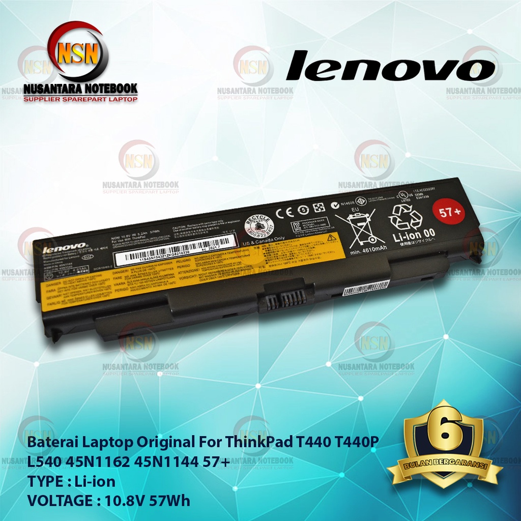 Baterai Original Lenovo Thinkpad T460 T440 T460P W550s L450s X240