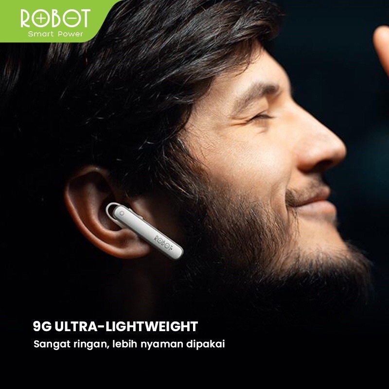 Headset ROBOT Talk10 Bluetooth Earphone Android iPhon Original - Garansi 1 Tahun