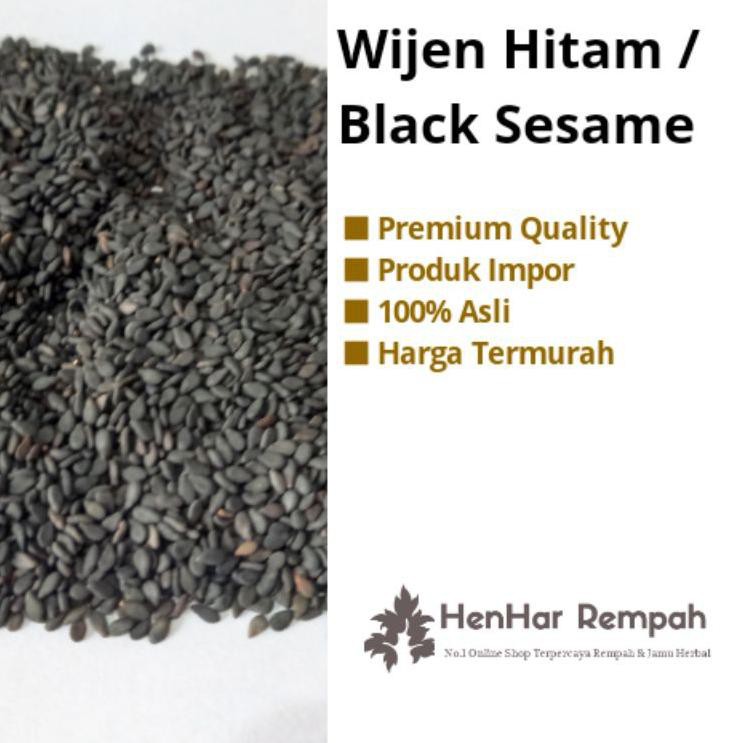 

4d4s [1 Kg] Biji Wijen Hitam / Black Sesame seed |P2Q004 ......!