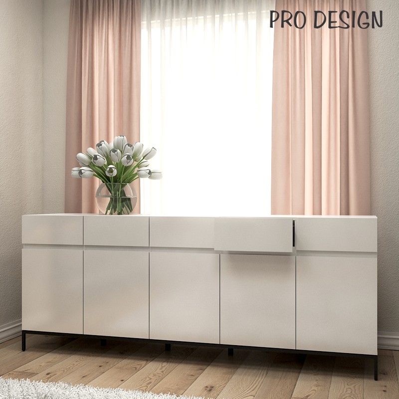 Pro Design Petra Bufet Dengan 5 Pintu 5 Laci | Shopee Indonesia