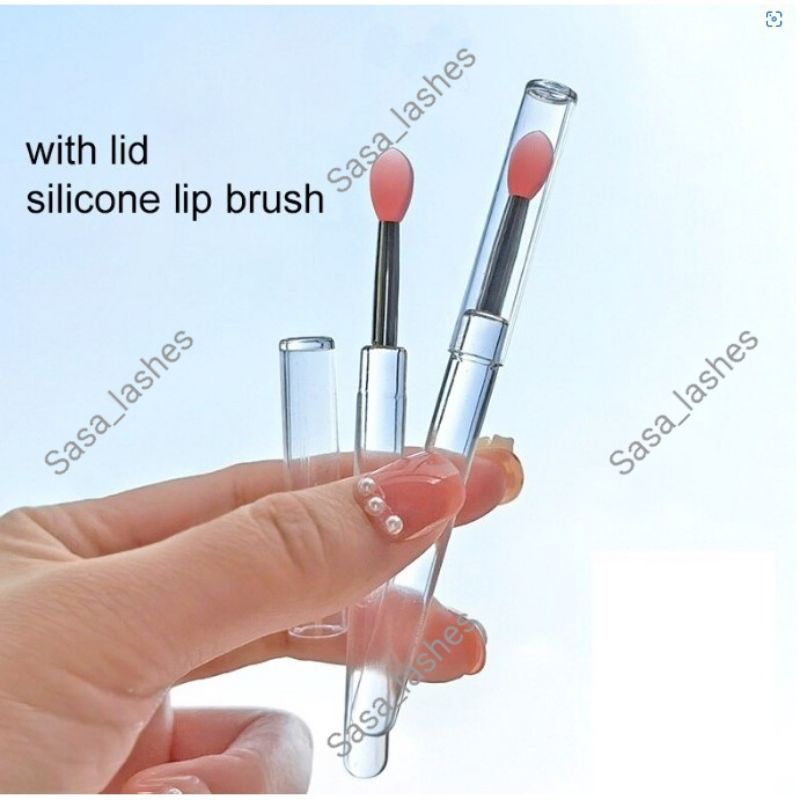 Silicon Lip brush with cover