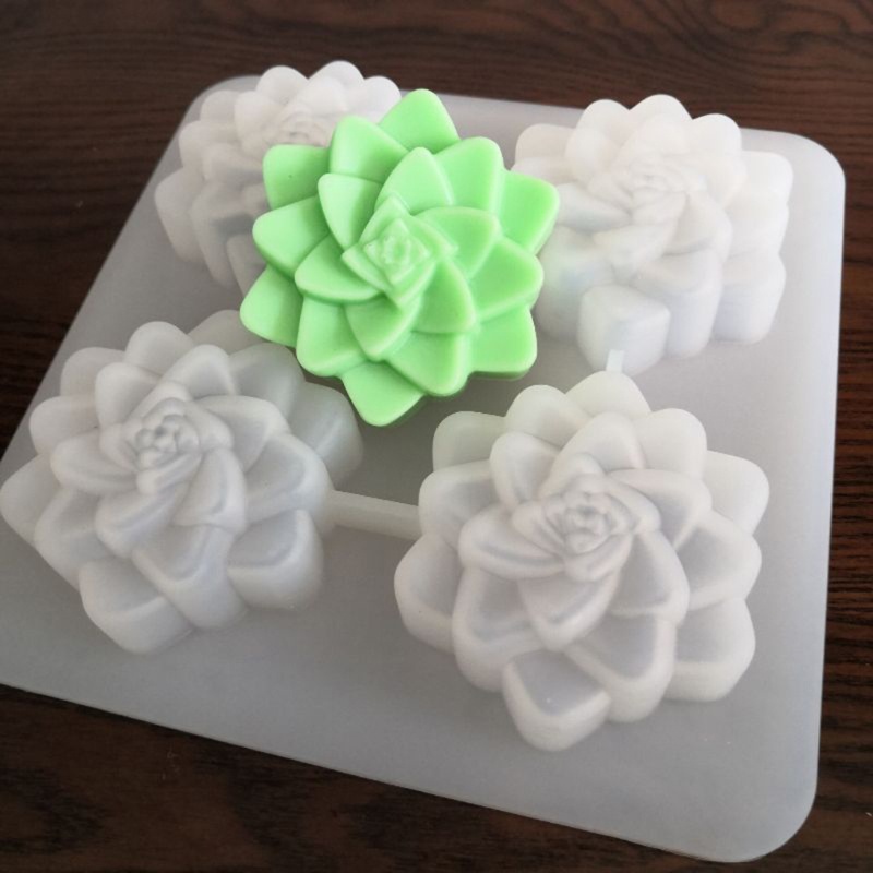 SIY  Succulents Plants Epoxy Resin Mold Handmade Plaster Soap Silicone Mould DIY Crafts Ornaments Jewelry Casting Tool