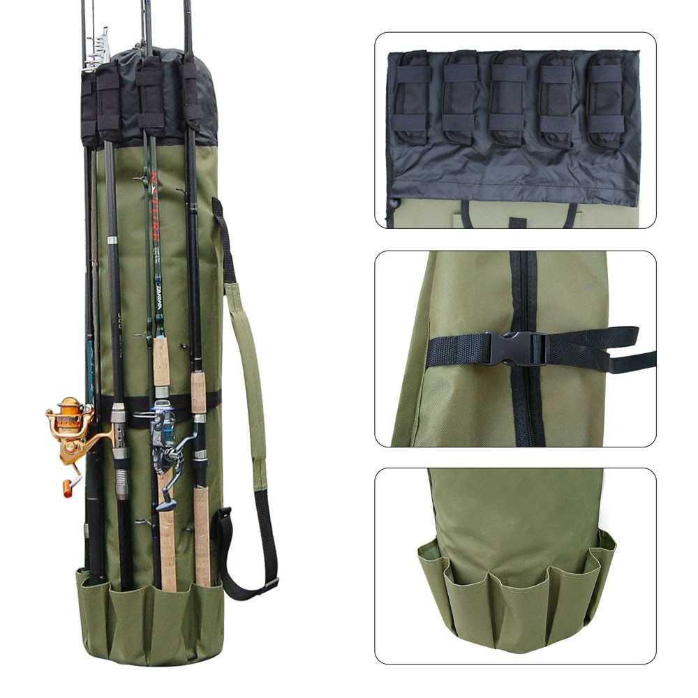 (BISA COD) Shaddock Tas Mancing Large Capacity Handcuffs Shoulder Bag - LLJS667 [Hijau Army]-4
