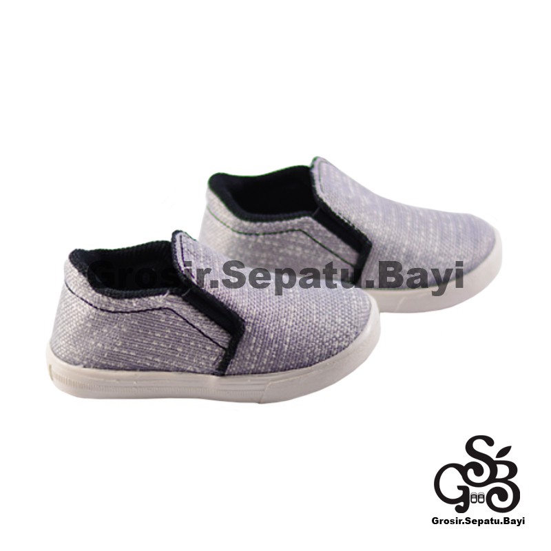 sepatu anak laki laki perempuan slip on variasi kanvas full murah