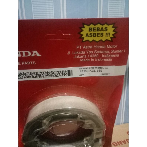 kampas rem belakang vario beat  kampas rem belakang beat fi vario 125