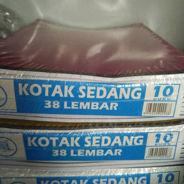 

Buku kotak sedang 38 lembar