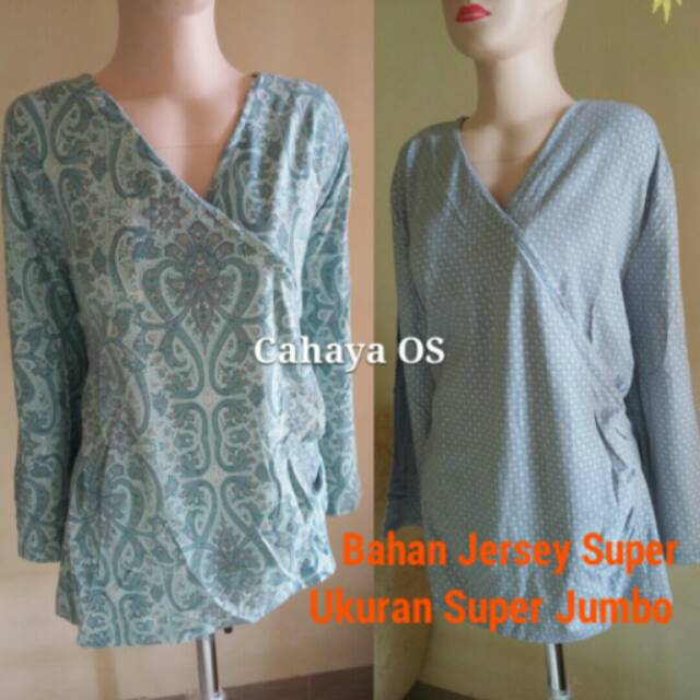 Baju Atasan Wanita Jersey Super Import Jumbo