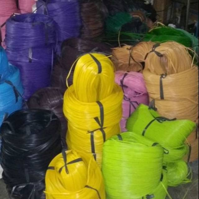  Bahan  tali rotan  sintetis harga 50meter kokedama bambu 