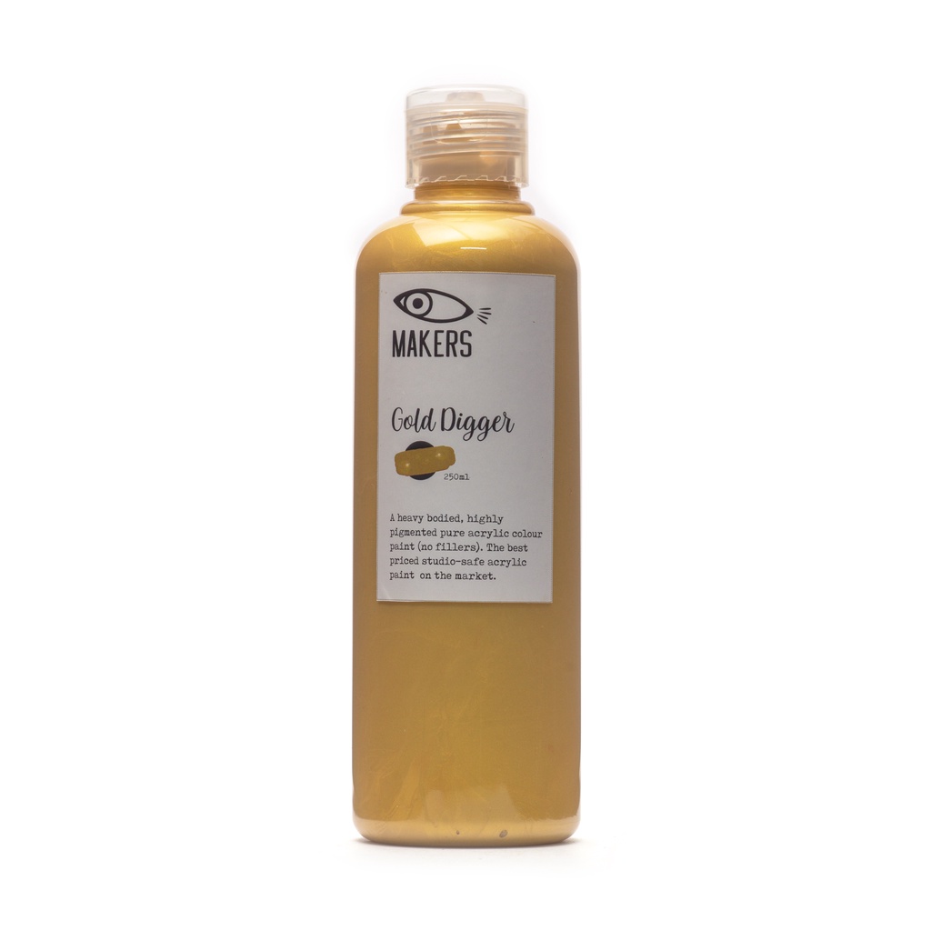 

Gold Digger Acrylic Paint 250ml by MAKERS