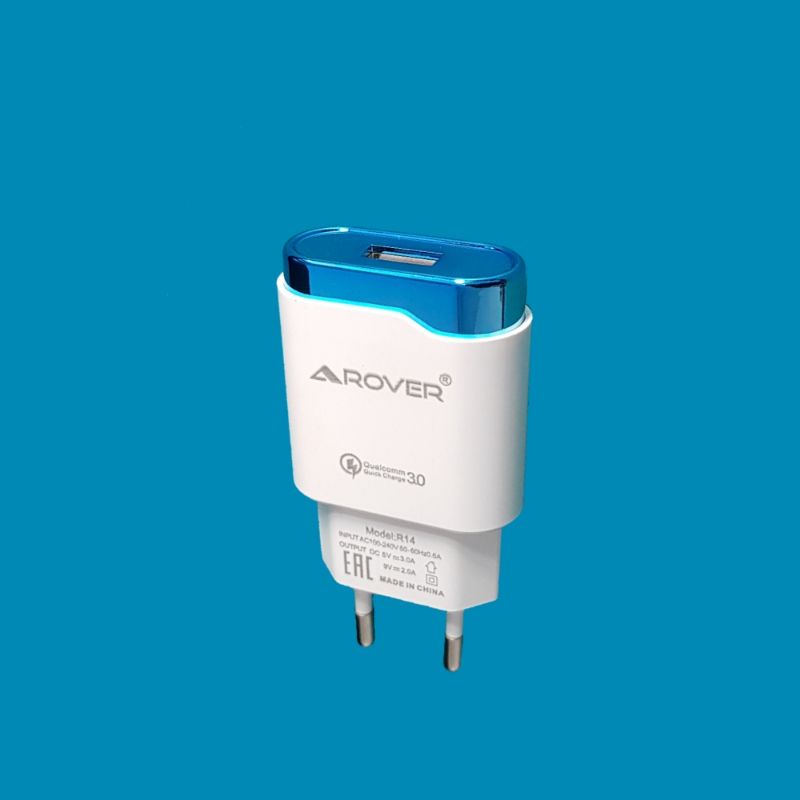 Charger Fast Charging《AROVER R14》Charger 3.1A Support Fast Charging Qualcomm 3.0 - FREE KABEL DATA