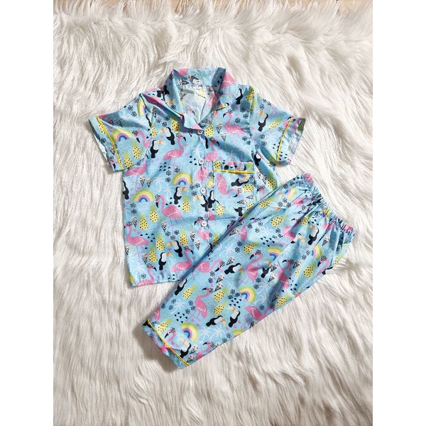 Baju Tidur Piyama Anak 1-5 Tahun Motif Karakter Lucu Kekinian Size M L XL Part 2