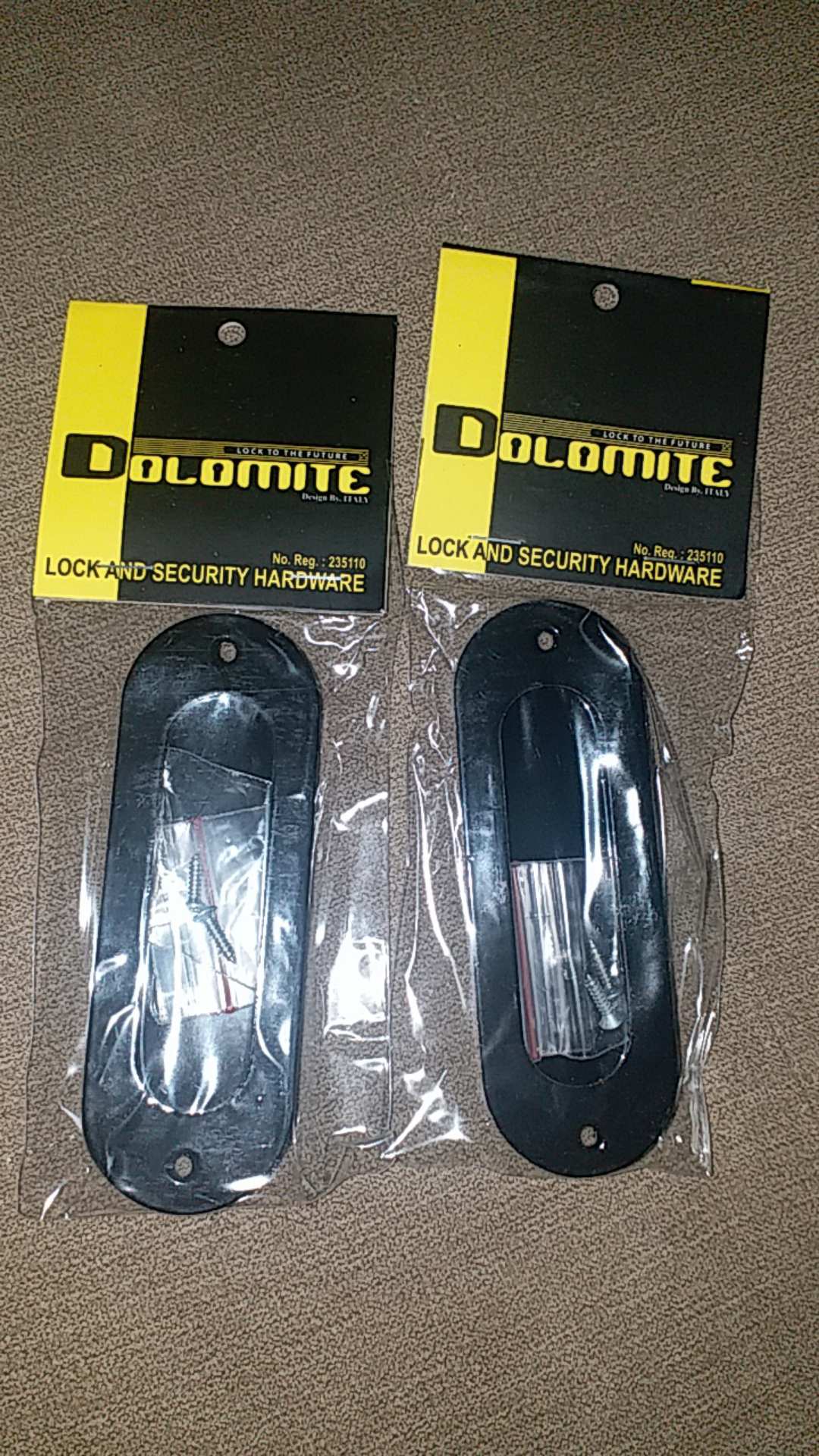Handle Pintu Geser Sliding Oval Black Dolomite Cm 2203