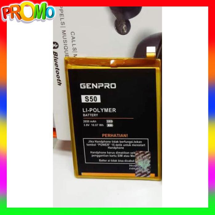 ACC HP BATERAI EVERCOSS GENPRO X PRO S50 2650MAH ORIGINAL OEM