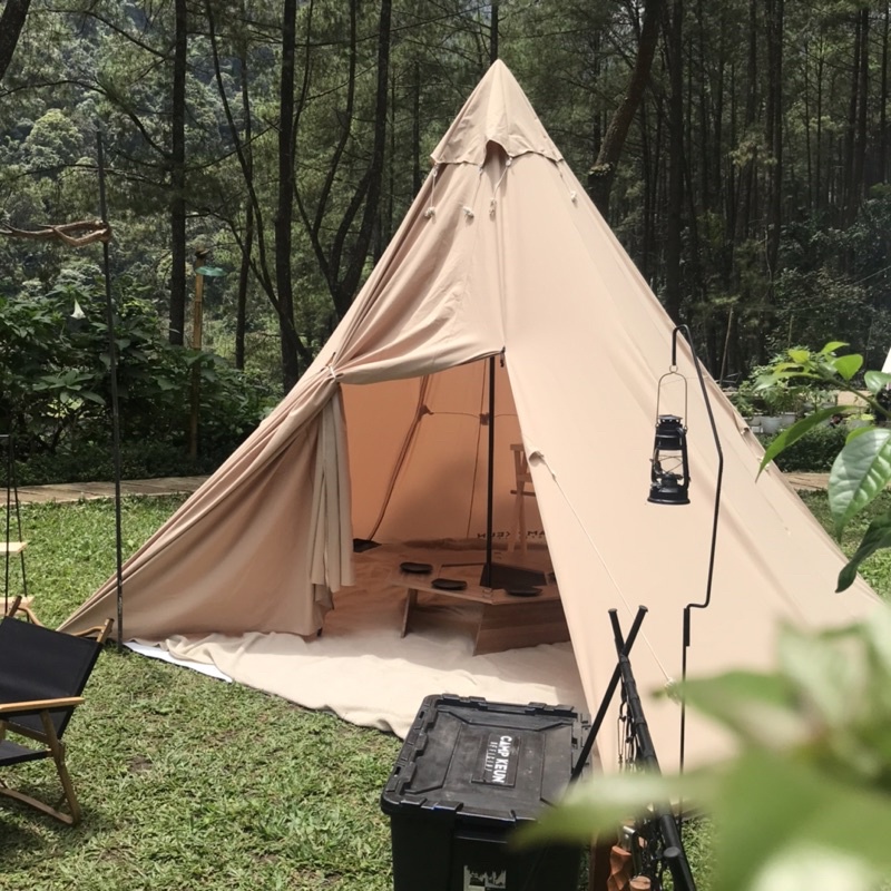 Campkeun Tenda Glamping Piramid 5-6 orang - Tenda Camping Estetik camphack campgear