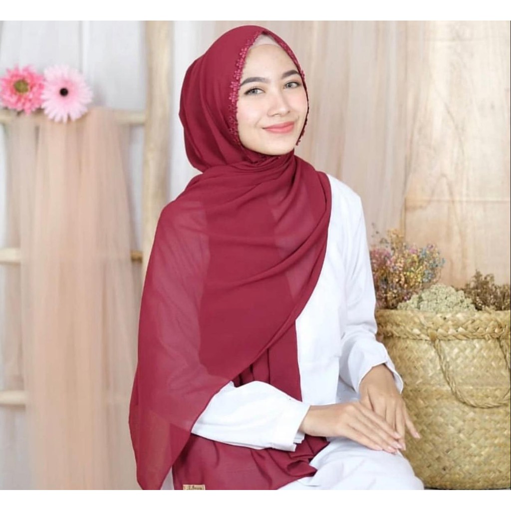 1KG MUAT 10PCS | PASHMINA JASMINE MELATI HIJAB JILBAB INSTAN HITS OOTD FASHION MUSLIMAH SYARIAH HITS