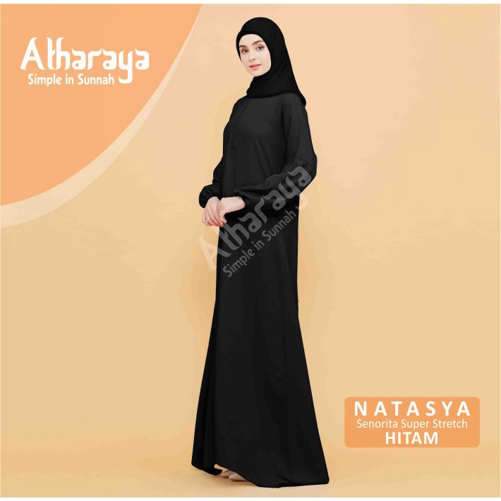 Gamis Terbaru Abaya Maxi Dress NATASYA Basic Dress Premium By Atharaya