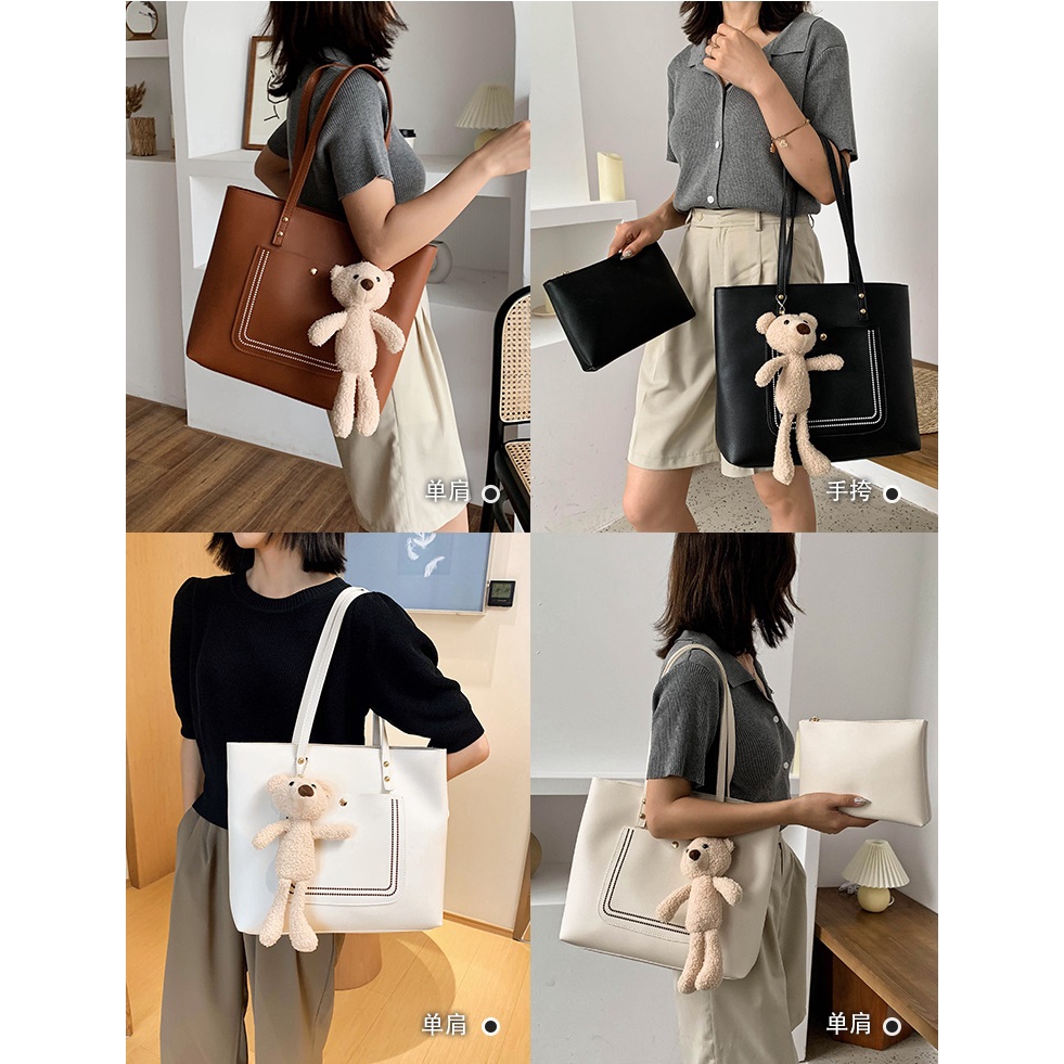 MV_Marvelouz MV111730 tas TOTE BAG 2IN1 free boneka wanita import terbaru 1kg bisa 2 tas GT1730