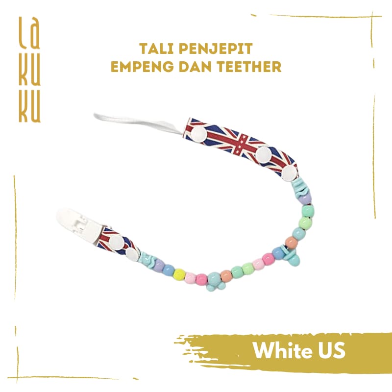 Lakuku - Tali Klip Clipper Pacifier Empeng Teether Pita Bayi