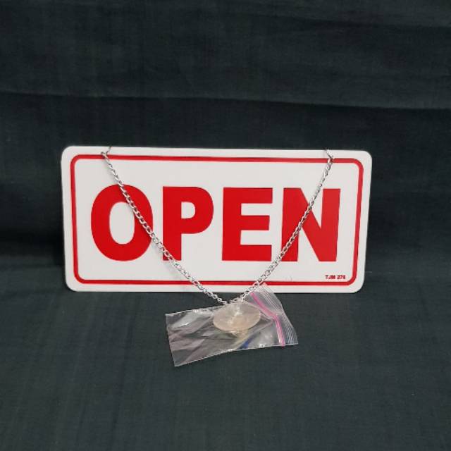 

Plat Acrylic Open Closed (20x9,5cm)