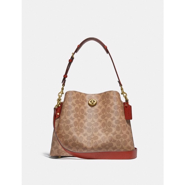 COACH WILLOW SHOULDER BAG IN SIGNATURE CANVAS