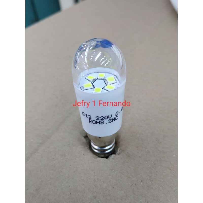 LAMPU KULKAS E12 LED CAHAYA PUTIH 220VOLT 8W