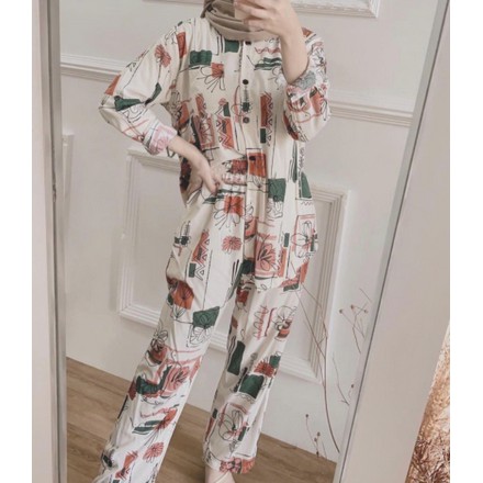 SETELAN KEMEJA LENGAN PANJANG MOTIF TERBARU CANDY LADY CLOTHES PROJECT