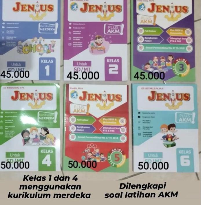 

Penjualan Terbanyak.. Buku Jenius Tematik Kelas 1-6 Semester I Tahun Ajaran 2022-2023