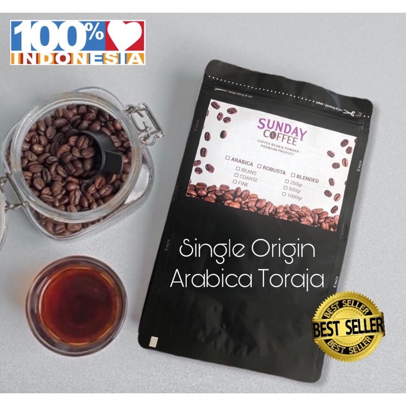 

Kopi SingleOrigin Arabica Toraja Sundaycoffee