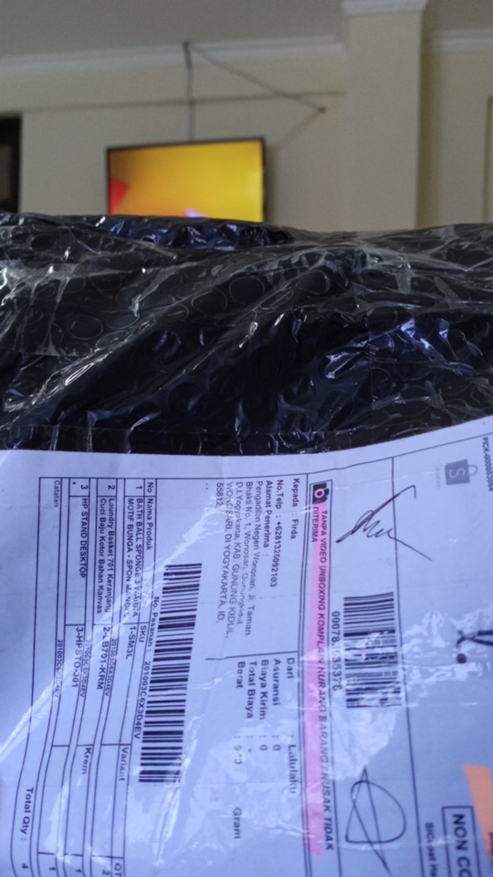 Lalulaku Laundry Basket Keranjang Cuci Baju Kotor Bahan Kanvas