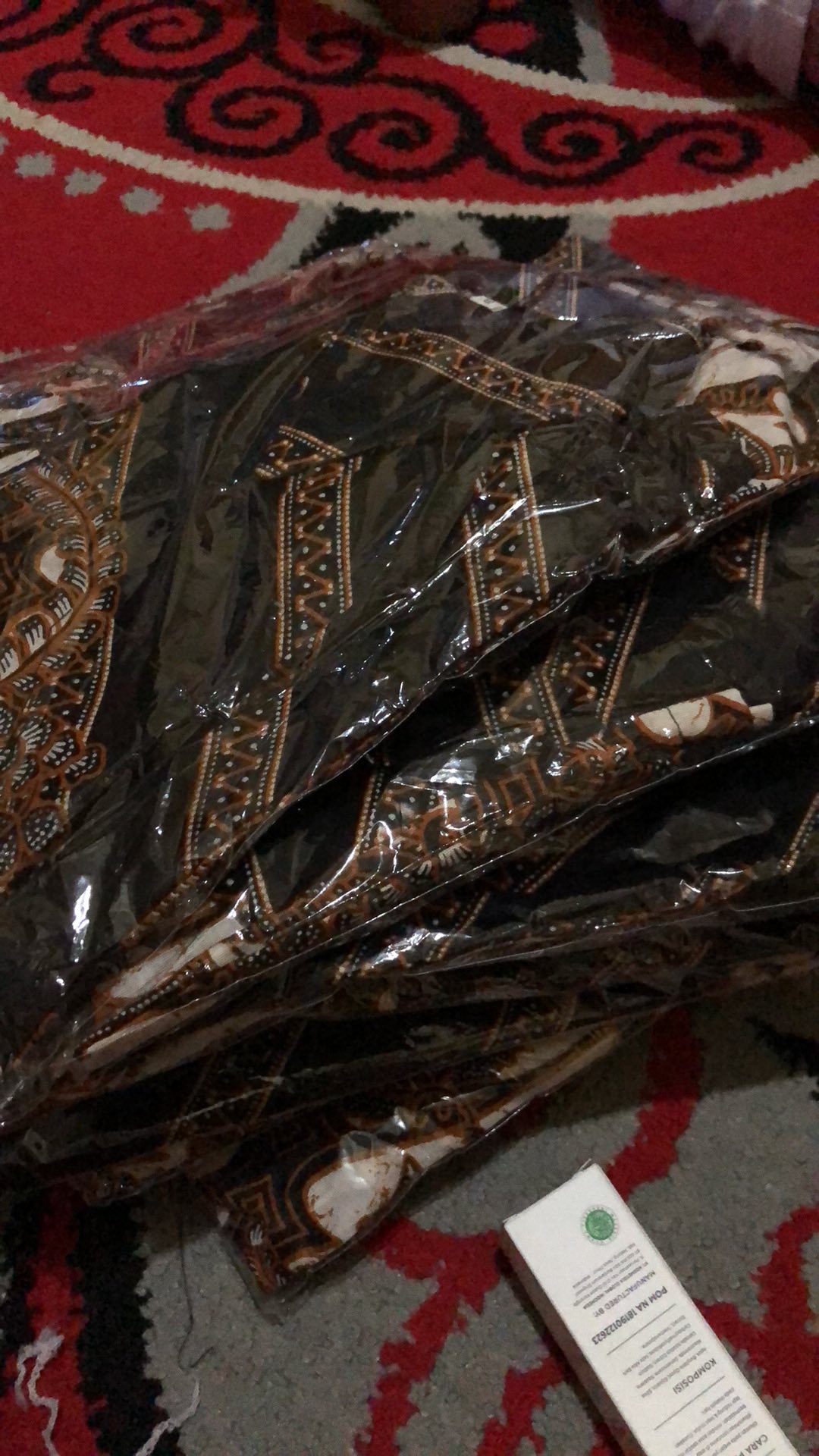 Kemeja Batik Kerja Big Size Jumbo Size Fit Xxl Ld 115 Warna Hitam Putih Casual Formal Kondangan