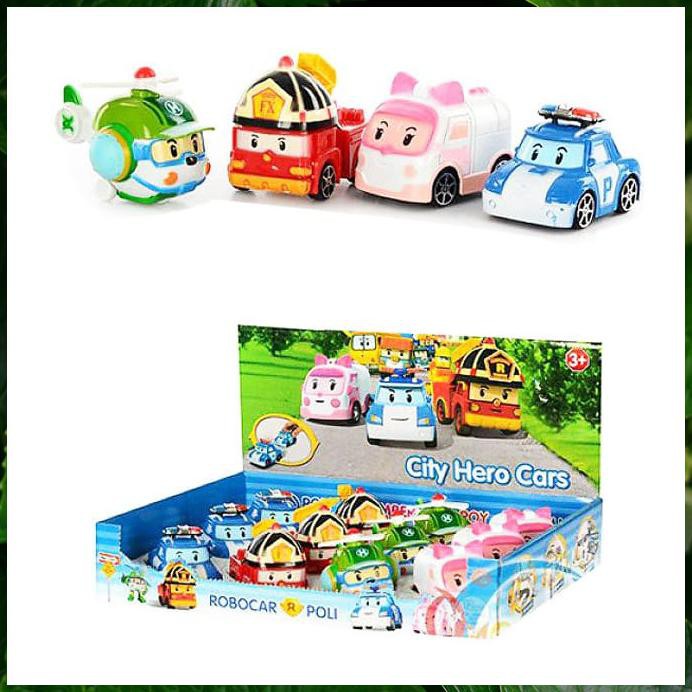 MAINAN ANAK TRACK ROBOCAR POLI BOX ISI 12 SATUAN KJ2055