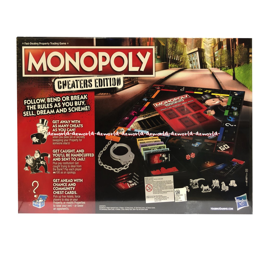 Monopoly Cheates Edition What Can You Get Away With Permainan Monopoli Import