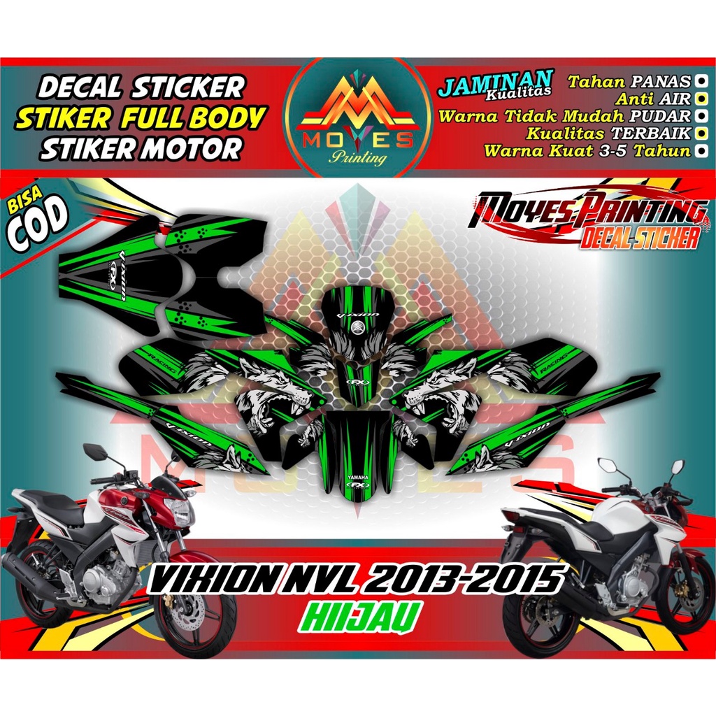 Terbaru decal vixion new nvl stiker decal motor vixion new nvl decal motor yamaha vixion new nvl ful